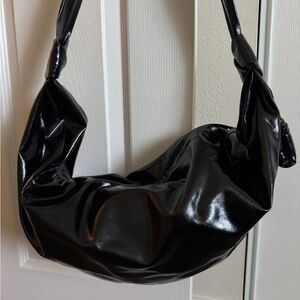 LEMAIRE Large Soft Croissant — Black